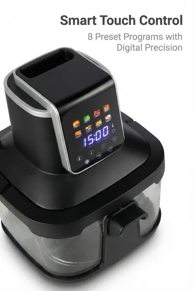 Dual-Basket Glass Viewing Air Fryer — Kitchen Appliances product photo 6 of 11, OEM and private label supply