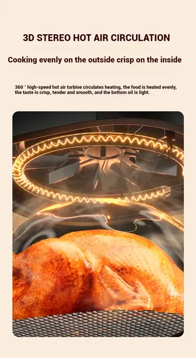 Viewing Touch Control Air Fryer RS-AF1266D — Kitchen Appliances product photo 2 of 12, OEM and private label supply