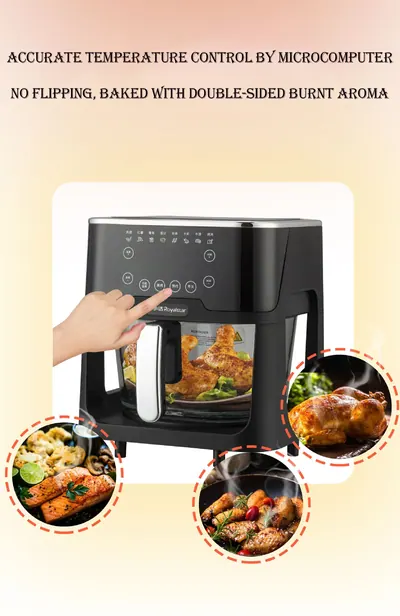 Viewing Touch Control Air Fryer RS-AF1268D — Kitchen Appliances product photo 3 of 9, OEM and private label supply