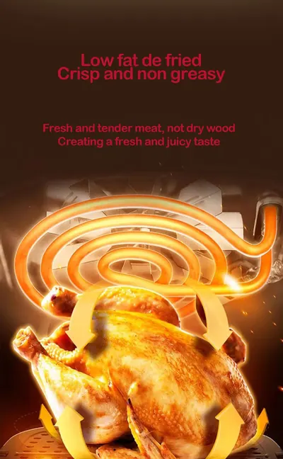 Viewing Touch Control Air Fryer RS-AF1268D — Kitchen Appliances product photo 9 of 9, OEM and private label supply