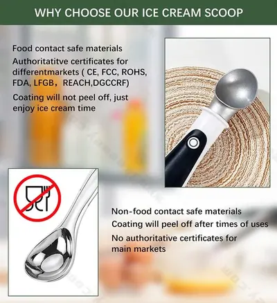 Heated Ice Cream Scoop — Kitchen Appliances product photo 9 of 12, OEM and private label supply