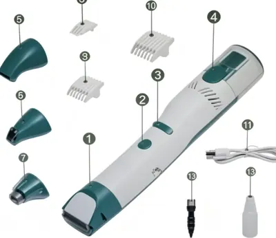 Vacuum Pet Grooming Clipper / Cordless Pet Grooming Clipper with Hair Collection Cup — Pet Appliances for OEM orders