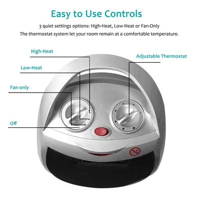 Ceramic Fan Heater — Environmental Appliances product photo 5 of 8, OEM and private label supply